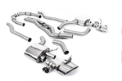 Milltek Audi RS7 C8 4.0 V8 Cat-back Exhaust BI-TURBO (NON OPF/GPF US/ROW MODELS) (2019 and Later) - Does not require cutting of the OE System