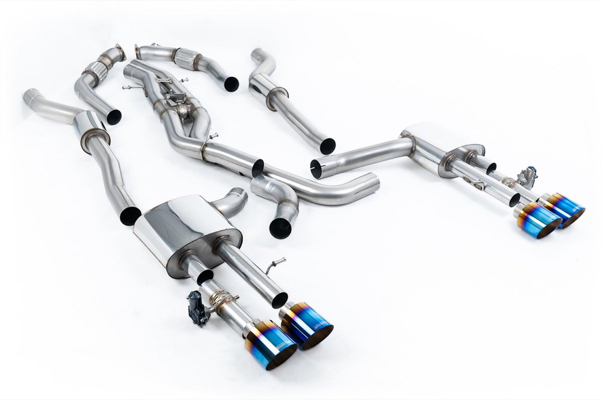 Milltek Audi S8 D5 4.0 TFSI V8 SALOON / SEDAN Cat-back Exhaust - STANDARD WHEEL BASE (NON OPF/GPF US/ROW MODELS) (2020 and Later) - EC Approval Awaiting Testing