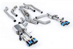 Milltek Audi S8 D5 4.0 TFSI V8 SALOON / SEDAN - STANDARD WHEEL BASE (NON OPF/GPF US/ROW MODELS) (2020 and Later) Non-Resonated (Louder) Cat Back System (Twin 80mm) with GT-115 Burnt Titanium Trims (Does Not Require Cutting of the OE System)