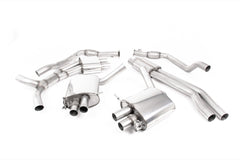 Milltek Audi RS5 B9.5 2.9 V6 TURBO COUPE (NON OPF MODELS) (2019 and Later) Cat-back Exhaust - with Burnt Titanium Oval Trims (Includes additional Valve Motors for Facelift models)