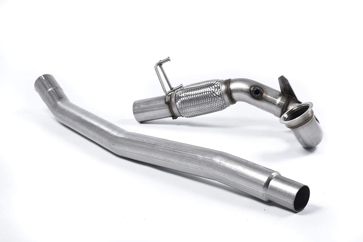 Milltek Large-bore Downpipe & De-cat (OE cat-back) Golf MK7.5 GTI Non-P.Pack Non-GPF 2017-2018 (SSXVW395)