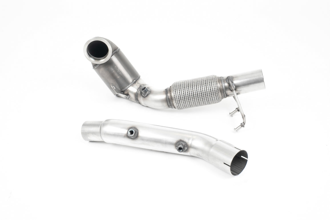 Milltek Cast Downpipe 200 Cell Race Cat + GPF/OPF Bypass fits OE Cat-back Golf MK7.5 GTI P.Pack GPF/OPF 2019-2020 (SSXVW541)