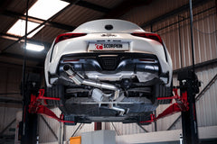 Toyota Supra A90 - 3.0T Non-GPF (ROW) 80mm Cat-back Single Exit System - Scorpion