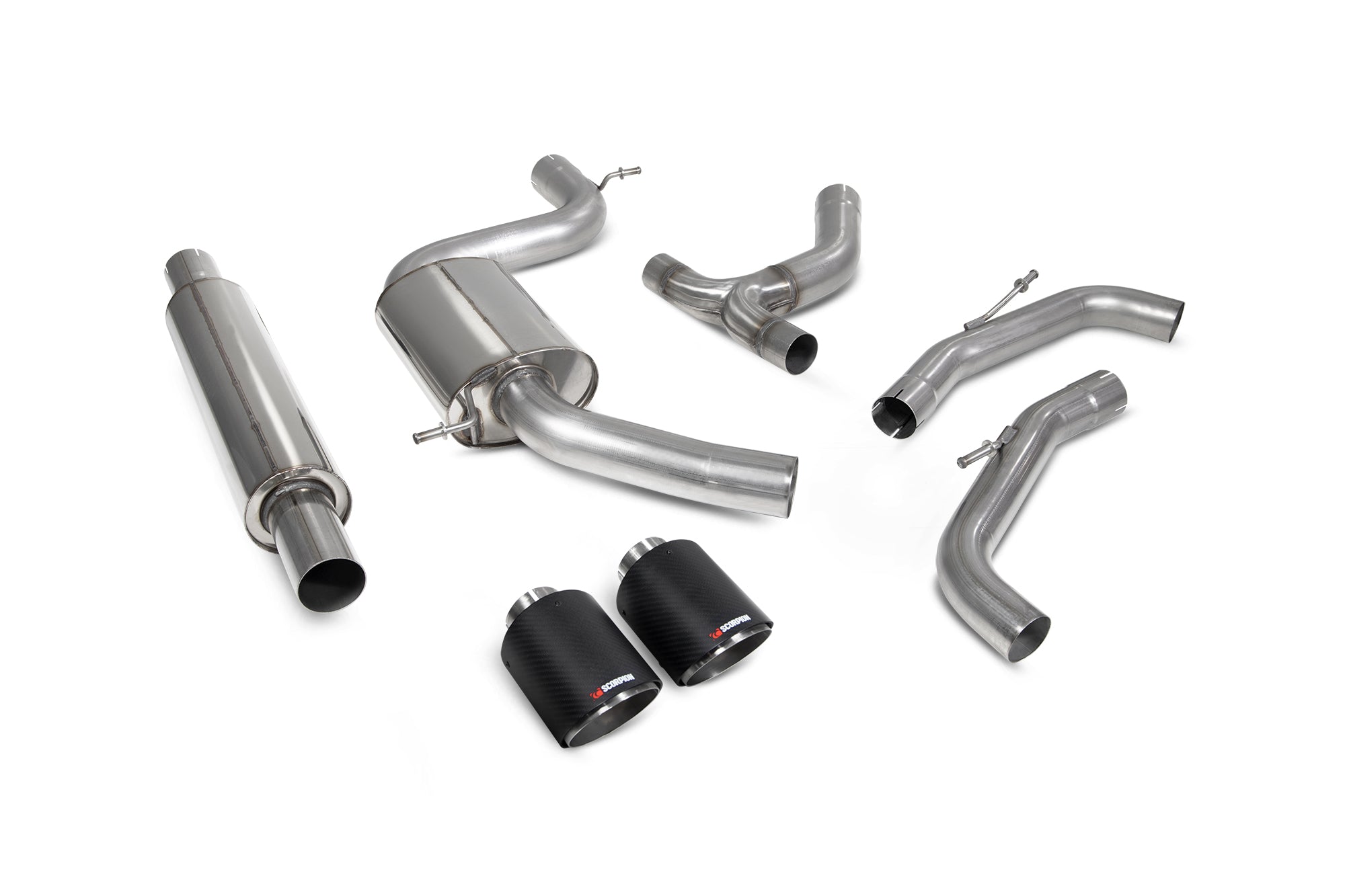 Volkswagen Golf MK8 / MK8.5 GTi Resonated GPF-back system - Scorpion