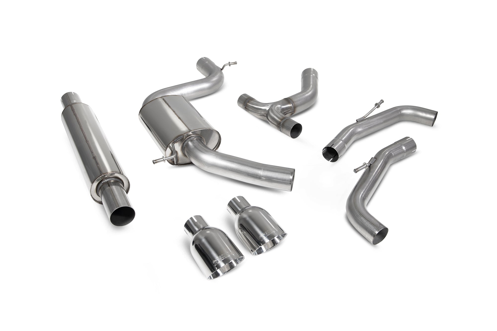 Volkswagen Golf MK8 / MK8.5 GTi Resonated GPF-back system - Scorpion