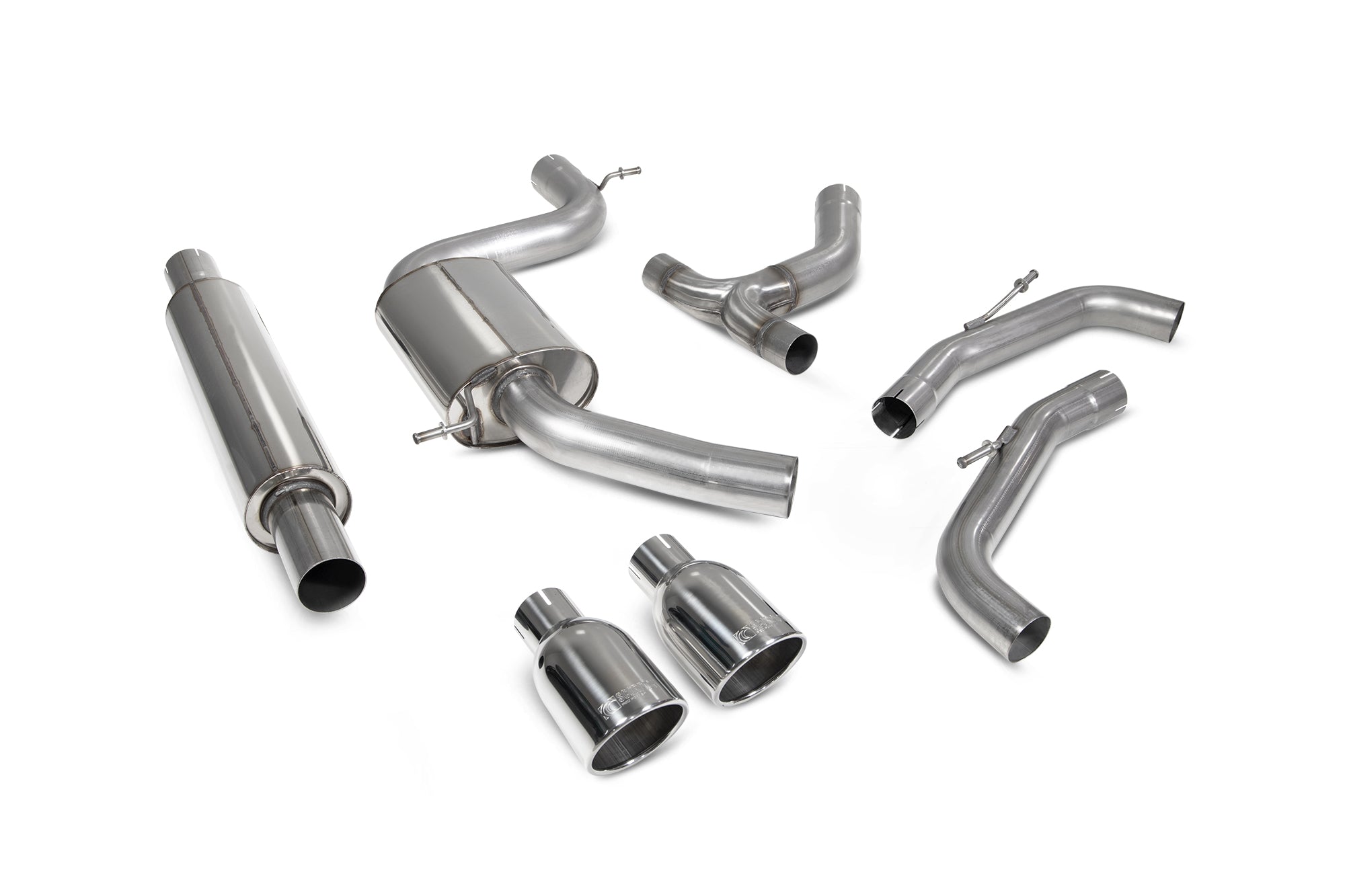 Volkswagen Golf MK8 / MK8.5 GTi Resonated GPF-back system - Scorpion