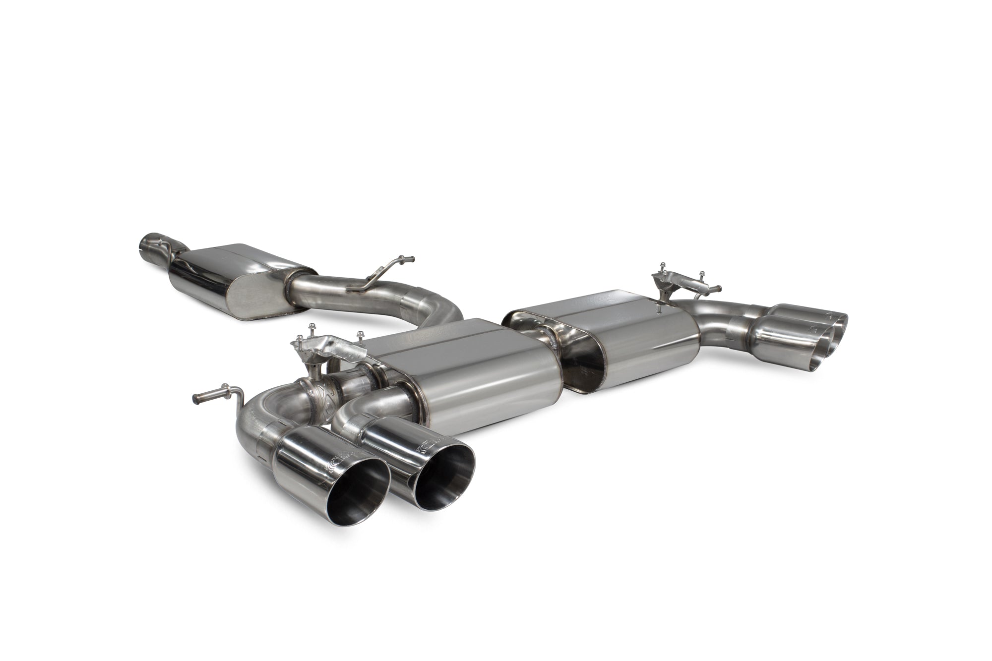 Volkswagen Golf R MK8 GPF Model Resonated cat/gpf back system & electronic valves - Scorpion