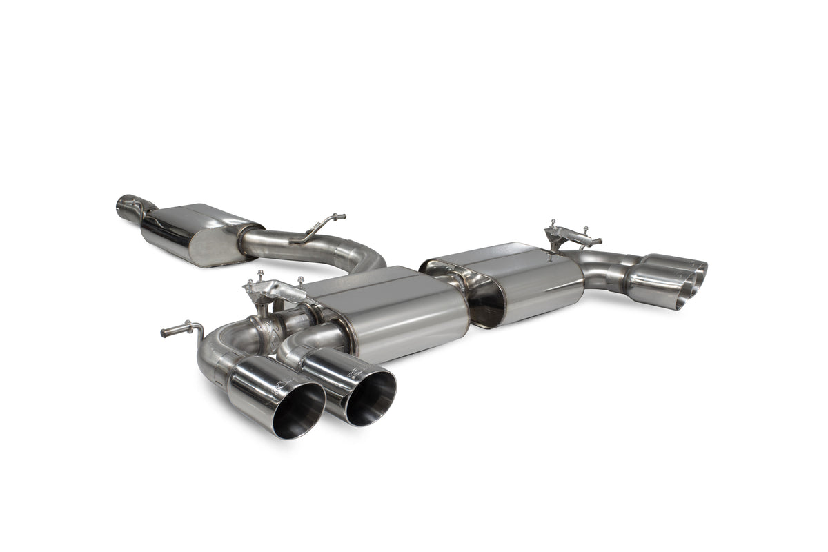Volkswagen Golf R MK8 GPF Model Resonated cat/gpf back system & electronic valves - Scorpion