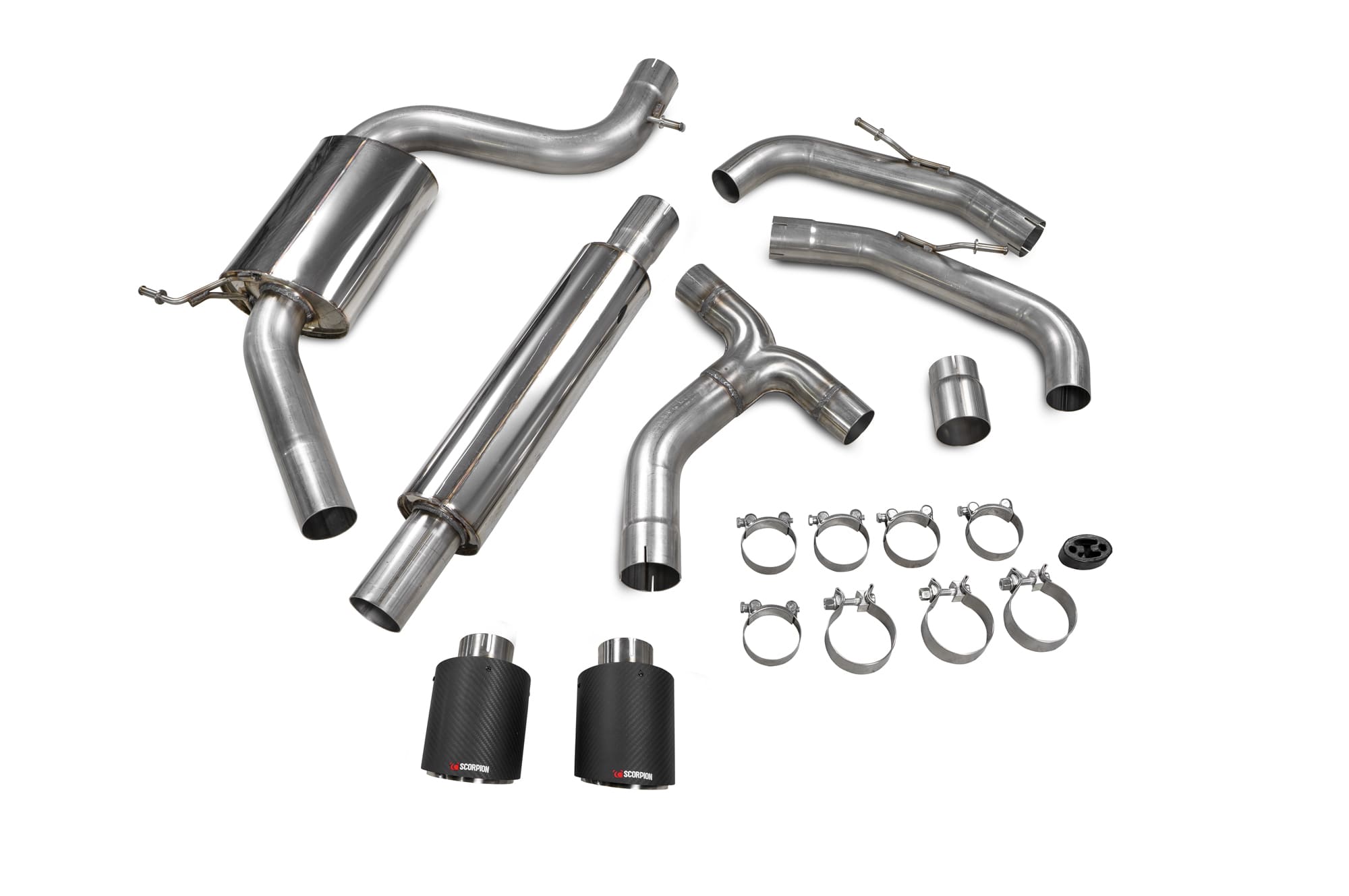 Volkswagen Golf MK8 / MK 8.5 GTi Clubsport Resonated GPF-back system - Scorpion