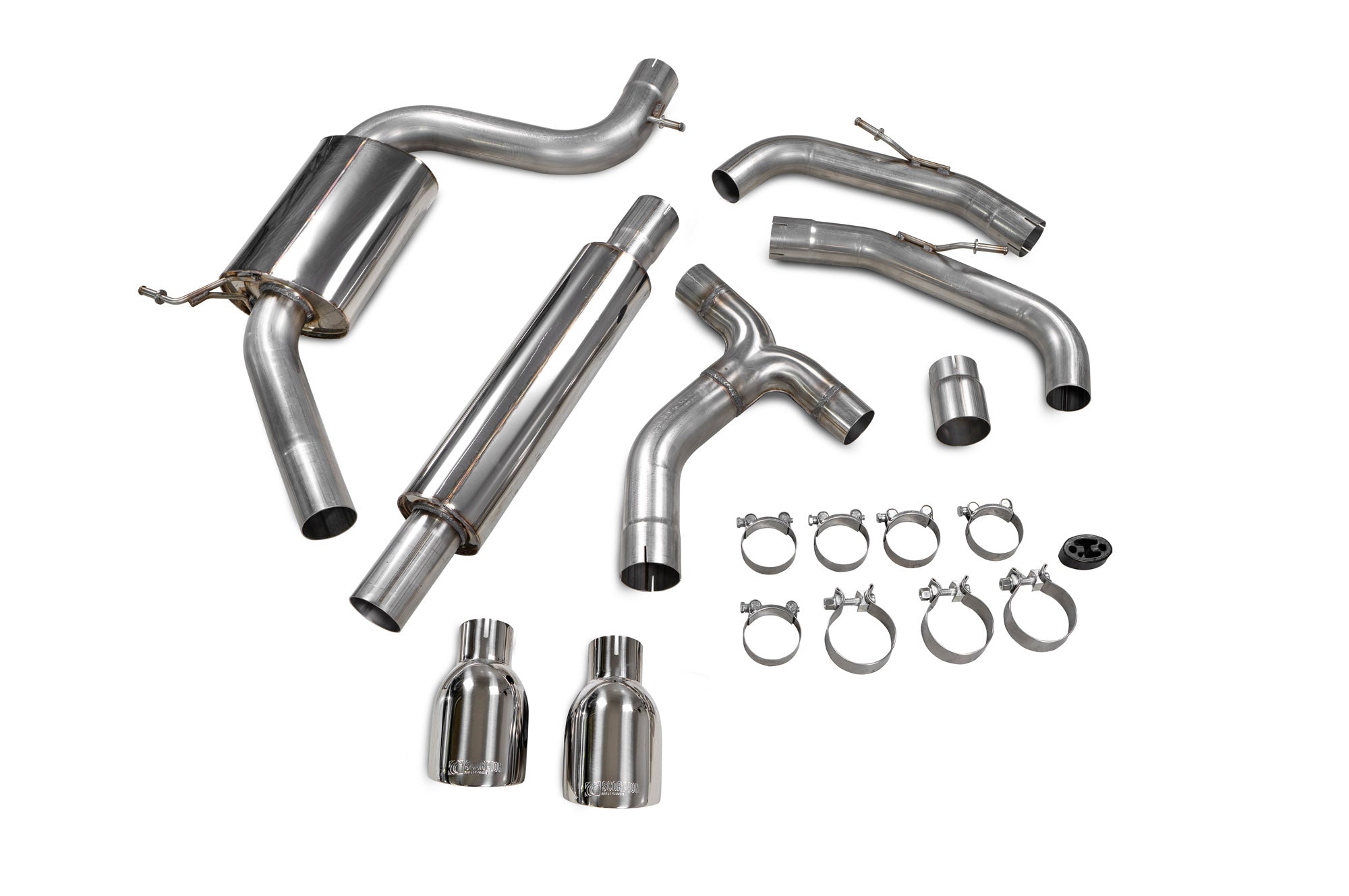 Volkswagen Golf MK8 / MK 8.5 GTi Clubsport Resonated GPF-back system - Scorpion