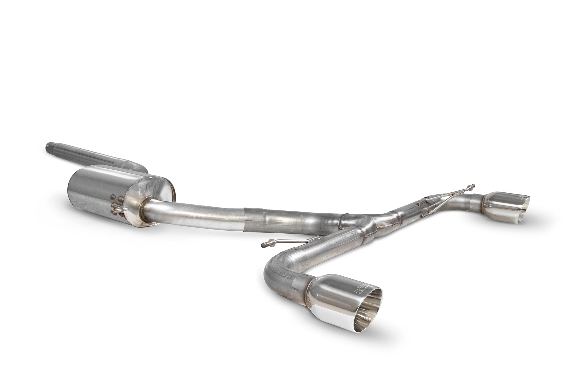 Volkswagen Scirocco R Resonated Predator Cat-back System - Scorpion