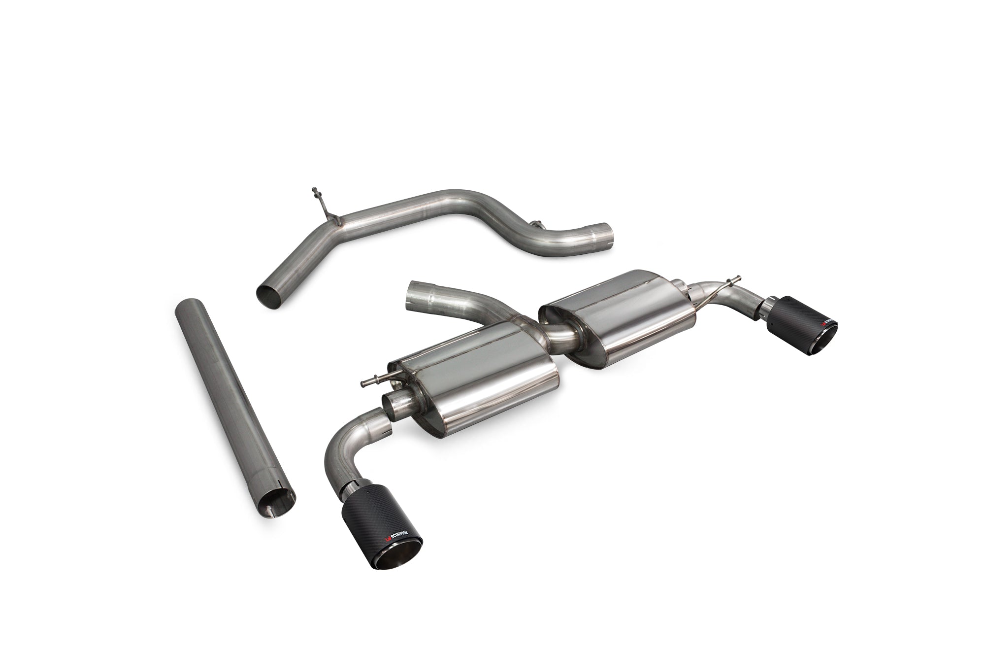 Volkswagen Scirocco R Non-resonated cat-back system - Scorpion