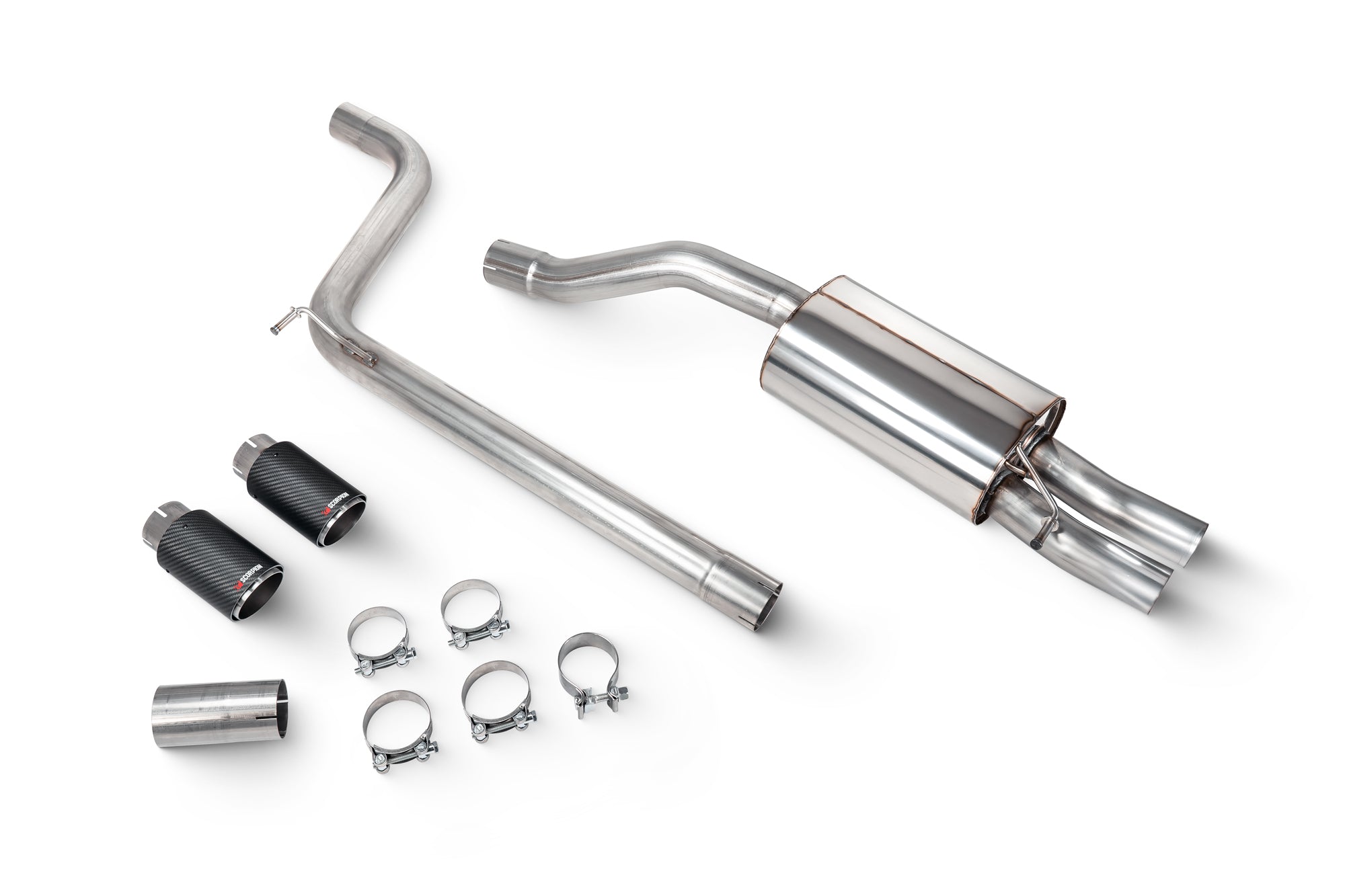 Volkswagen Polo GTi AW (GPF MODEL) Non-resonated GPF-back system - Scorpion