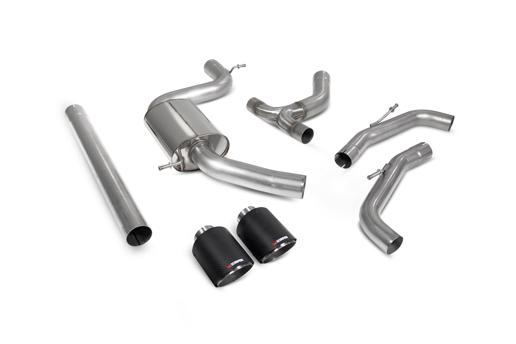 Volkswagen Golf MK8 / MK8.5 GTi Non-resonated GPF-back system - Scorpion