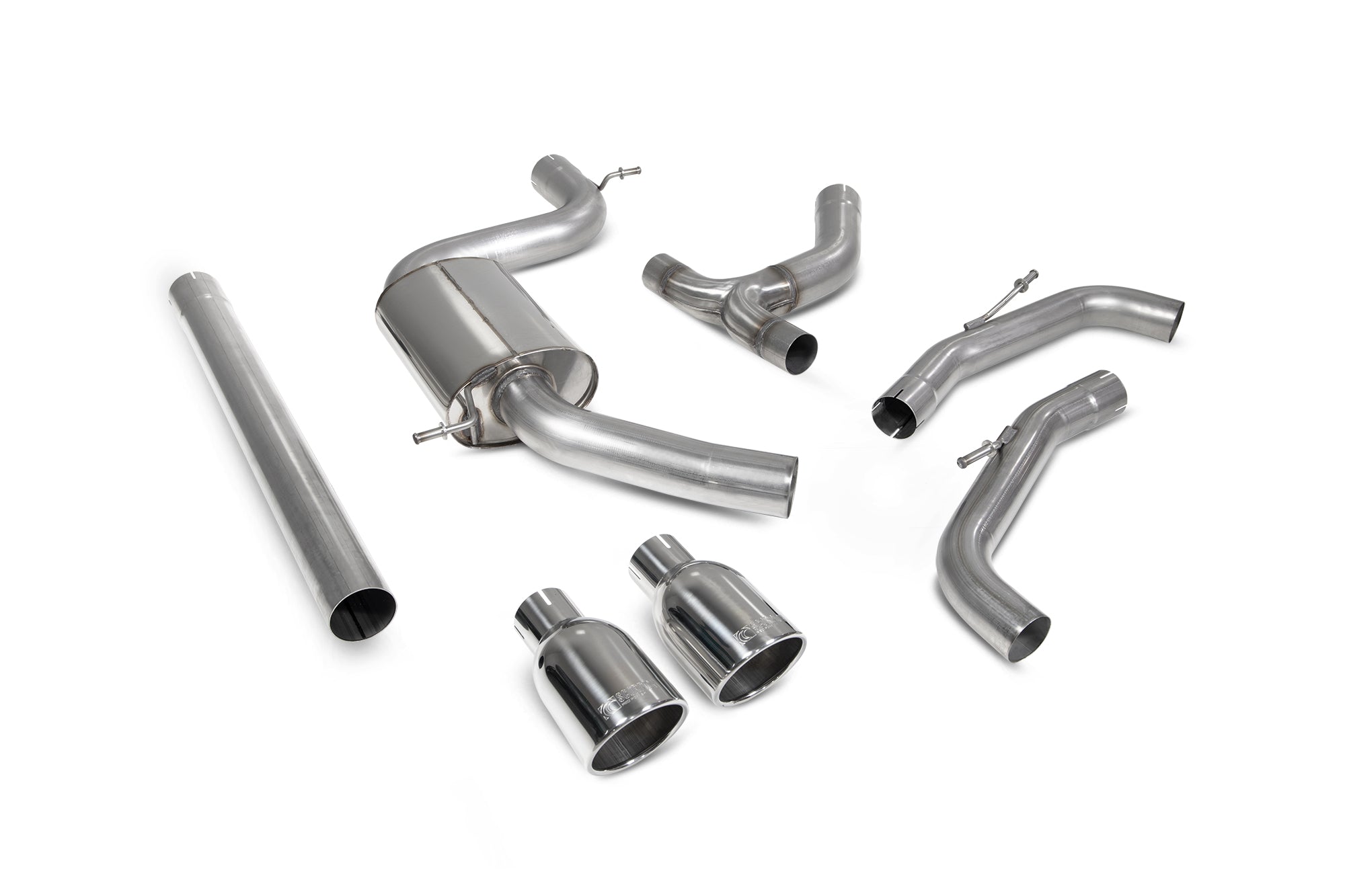 Volkswagen Golf MK8 / MK8.5 GTi Non-resonated GPF-back system - Scorpion