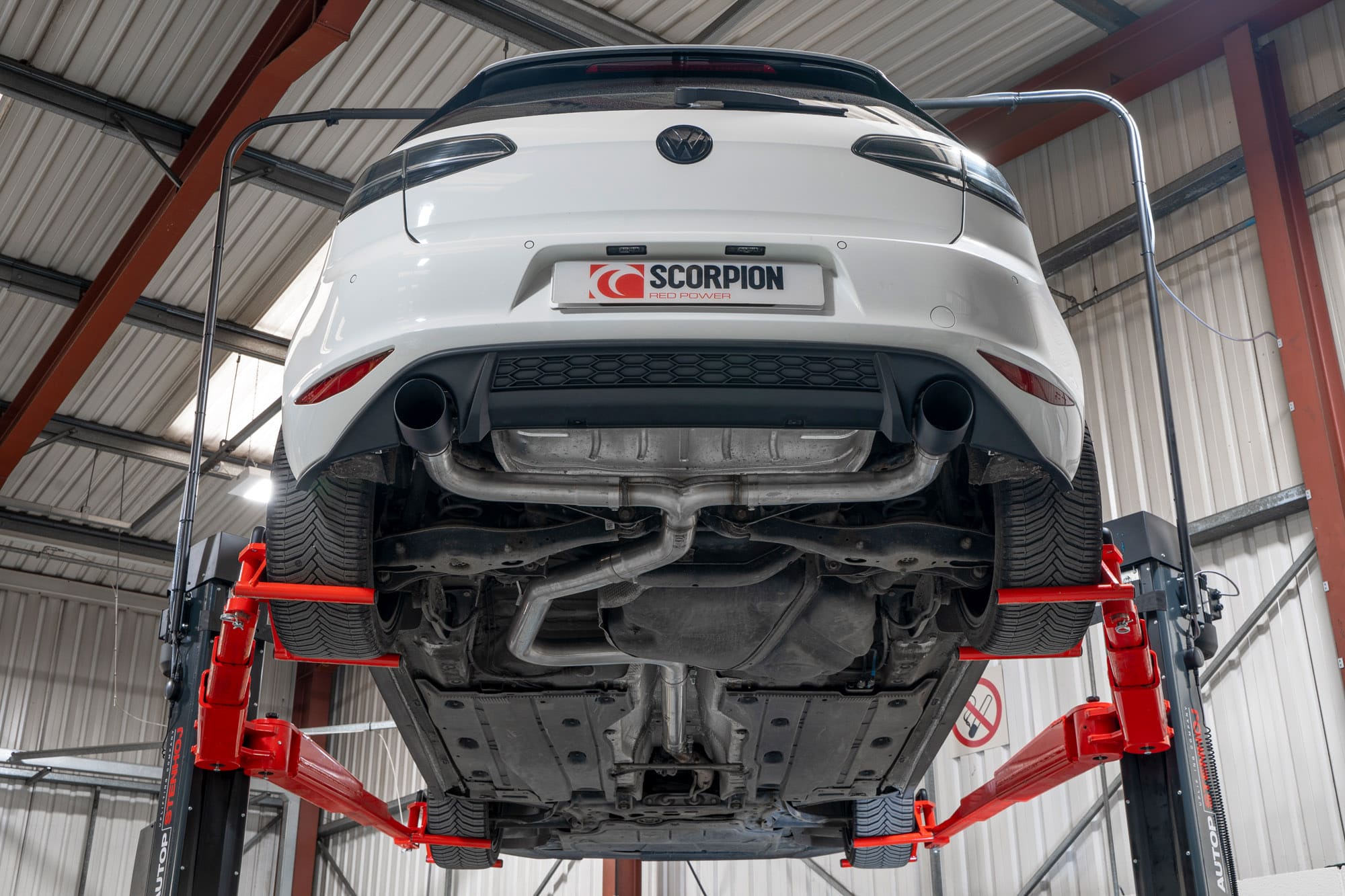 Volkswagen Golf MK7 & 7.5 GTD Cat-back gti style system - Scorpion