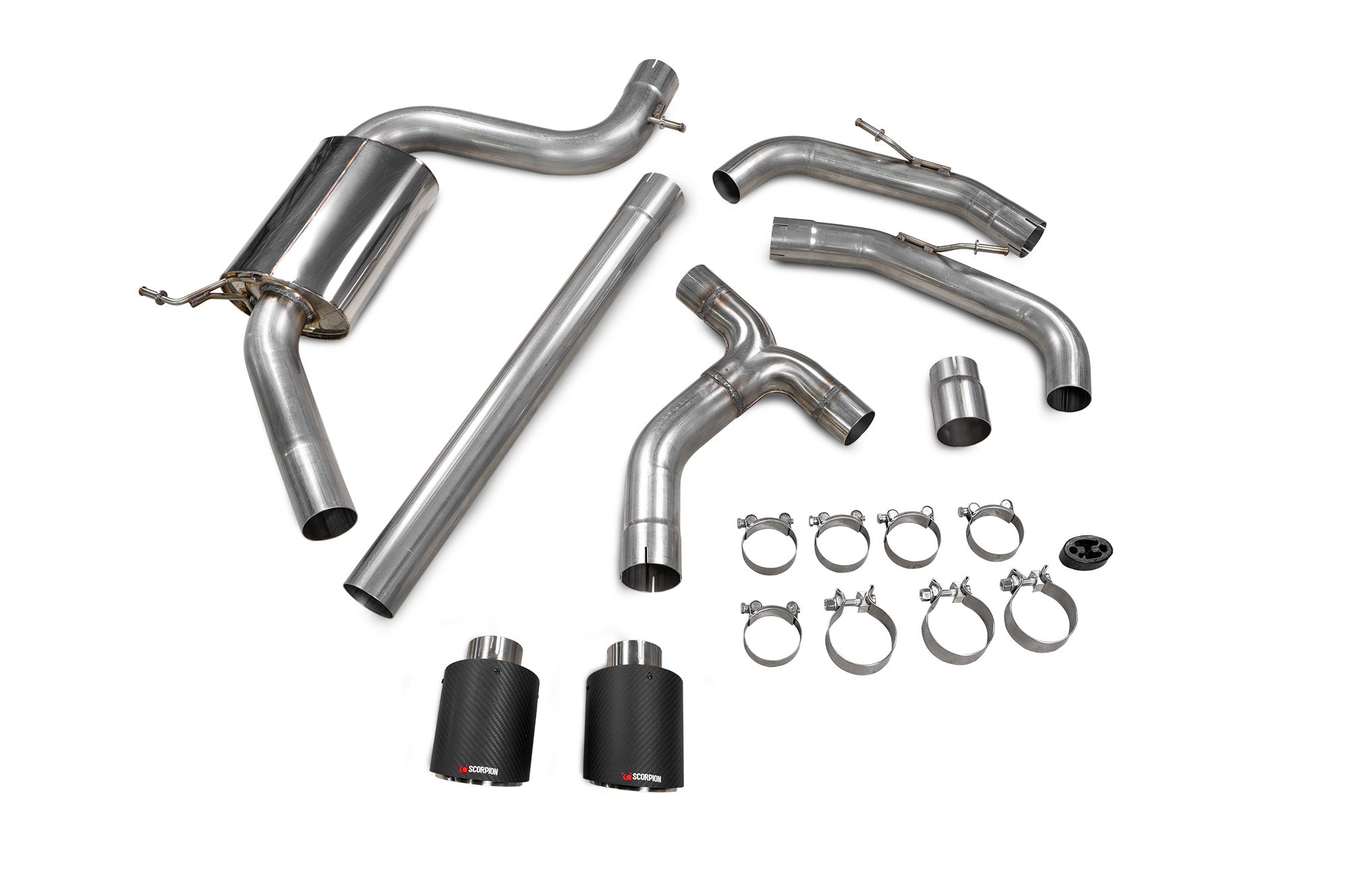 Volkswagen Golf MK8 / MK 8.5 GTi Clubsport Non-resonated GPF-back system - Scorpion