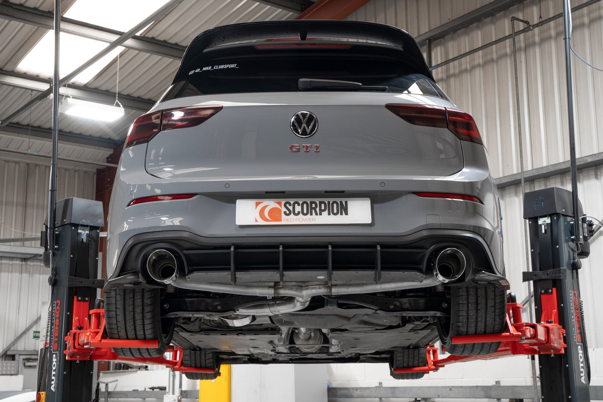Volkswagen Golf MK8 / MK 8.5 GTi Clubsport Non-resonated GPF-back system - Scorpion