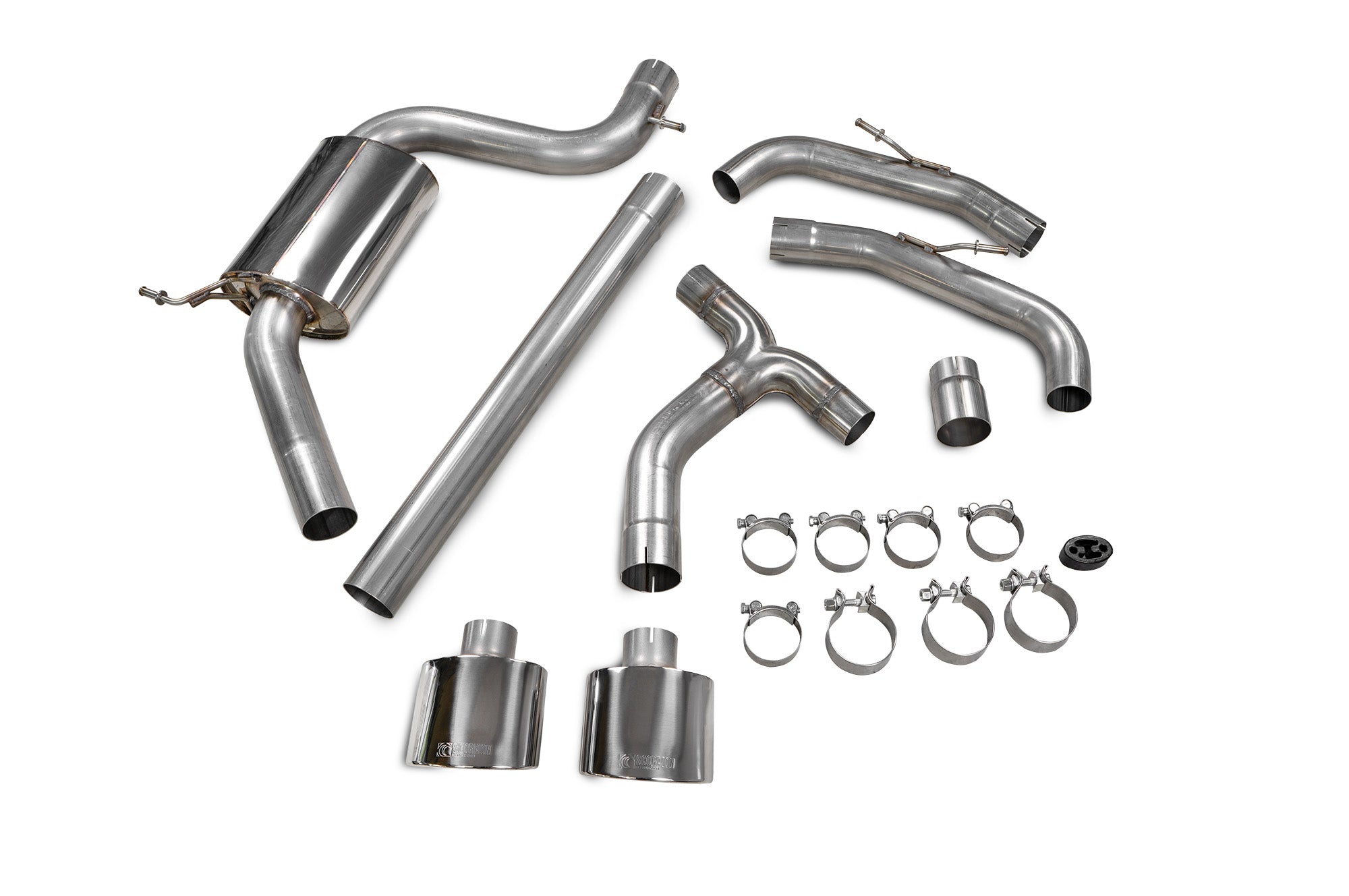 Volkswagen Golf MK8 / MK 8.5 GTi Clubsport Non-resonated GPF-back system - Scorpion