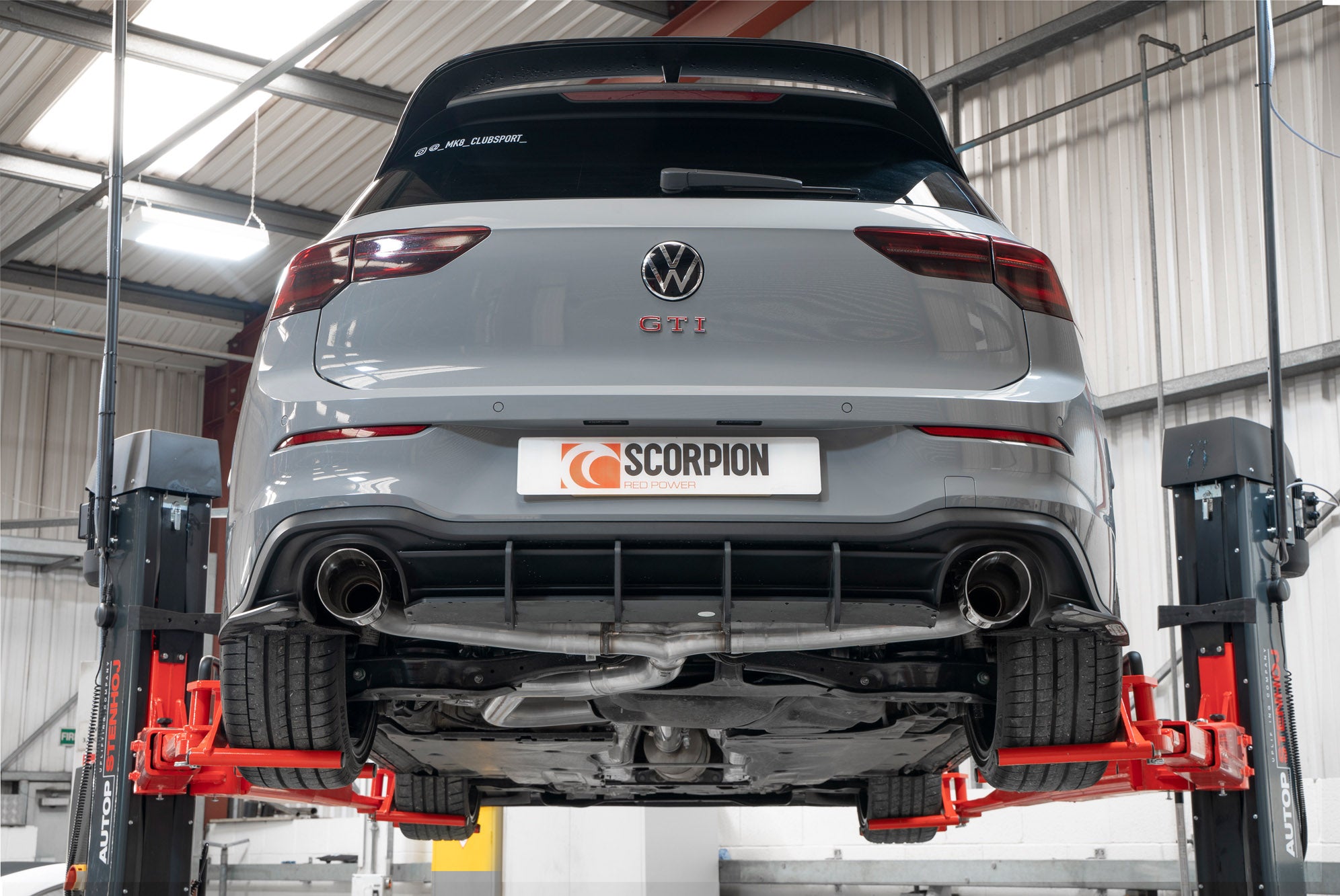 Volkswagen Golf MK8 / MK 8.5 GTi Clubsport Non-resonated Predator GPF-back system - Scorpion
