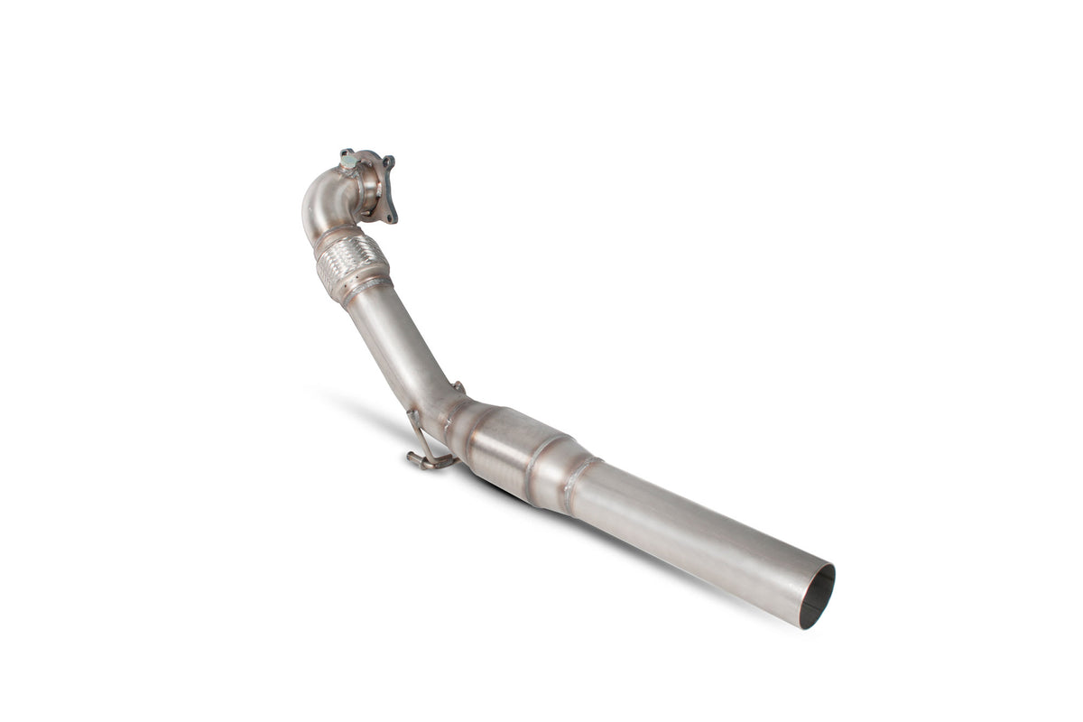 Volkswagen Scirocco R Downpipe with high flow sports catalyst - Scorpion