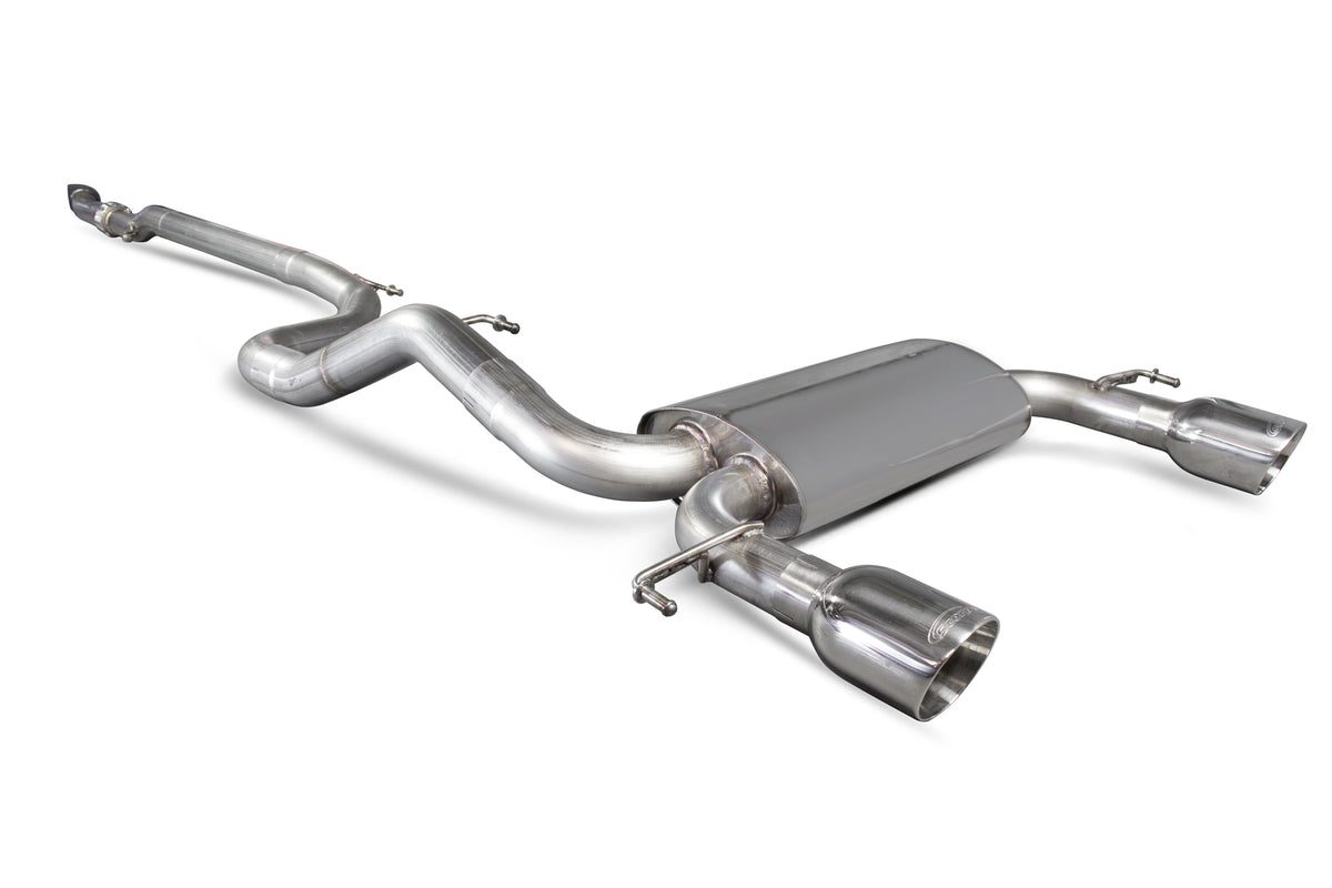 Vauxhall Corsa E VXR Non-resonated cat-back system - Scorpion