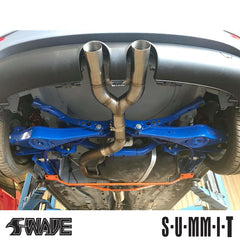 SUMMIT Rear Lower Big 6-Point Back Exhaust Tunnel Body Chassis &amp; Subframe Axle Bush Tie Bar Brace for VW Golf MK5 &amp; 6 GTI 2005 to 2012 V-G6-S39