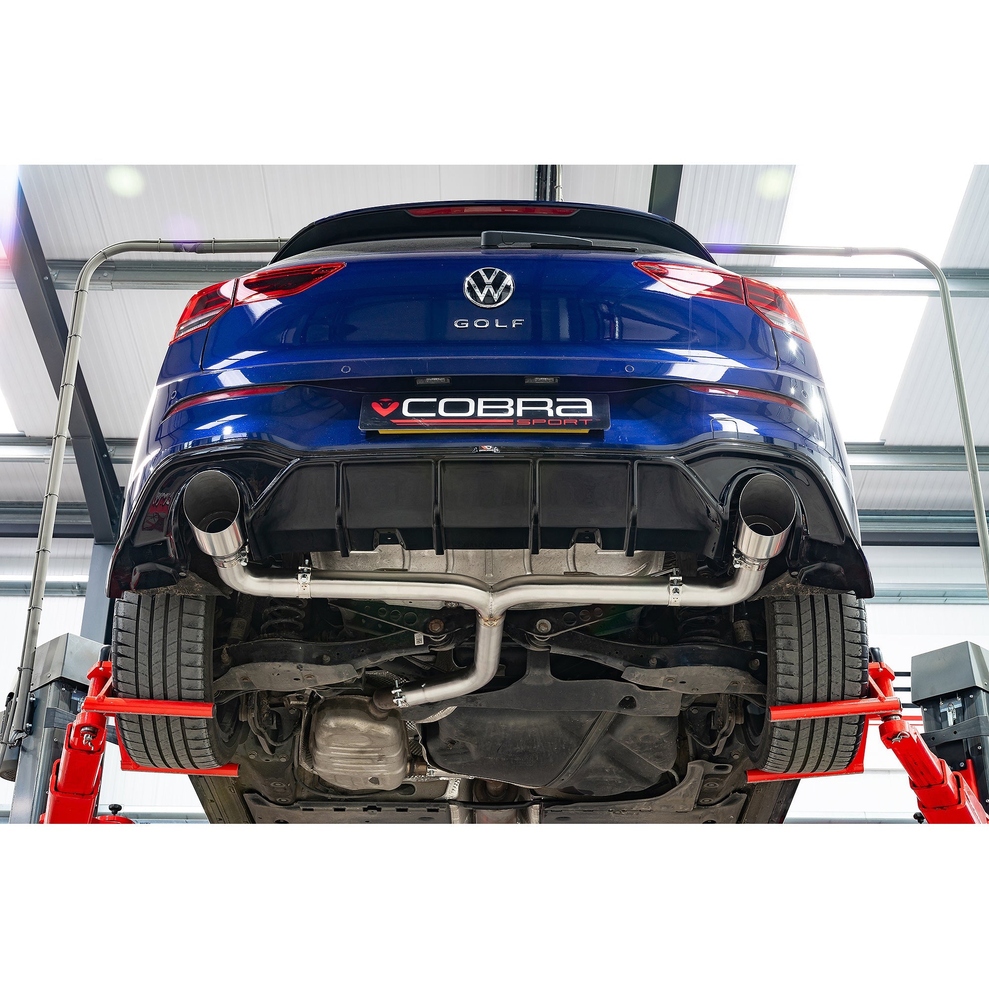 VW Golf R-Line (Mk8) 1.5 TSI (20>) 'GTI Style' Dual Exit Rear Box Section Performance Exhaust