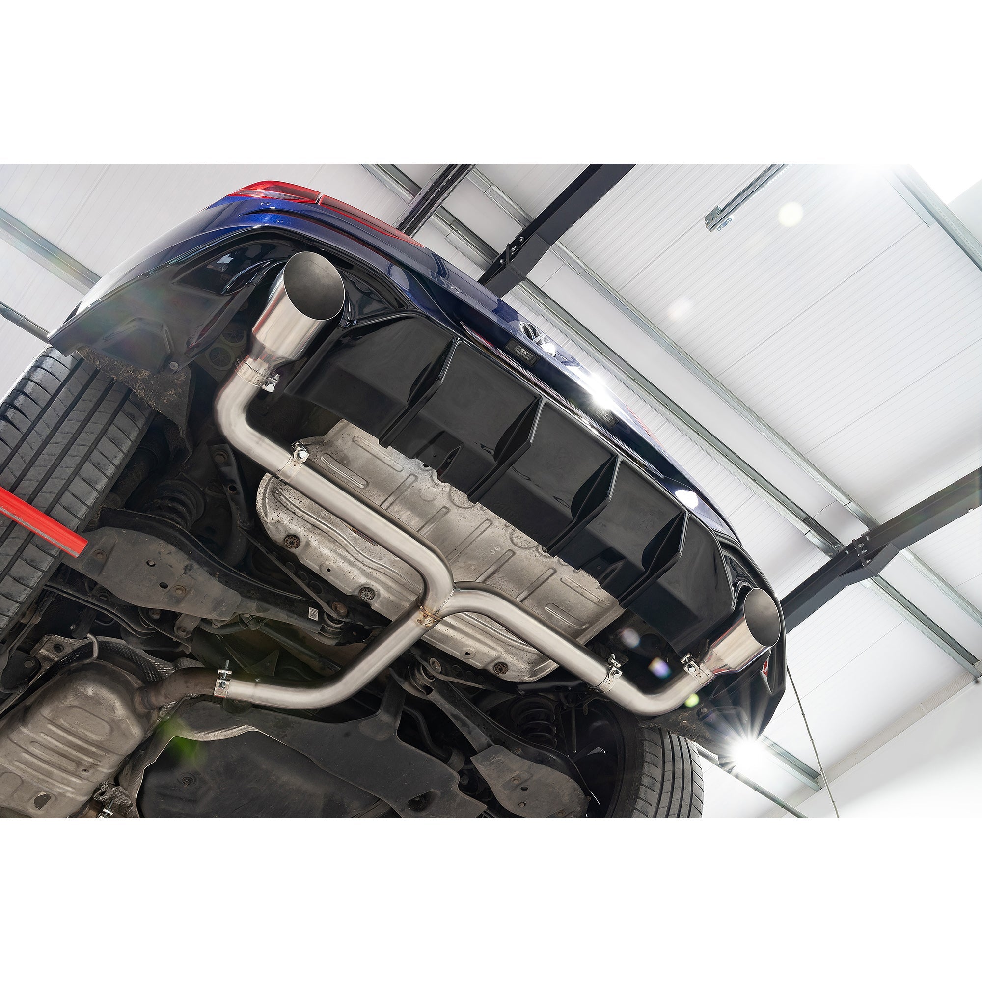VW Golf R-Line (Mk8) 1.5 TSI (20>) 'GTI Style' Dual Exit Rear Box Section Performance Exhaust
