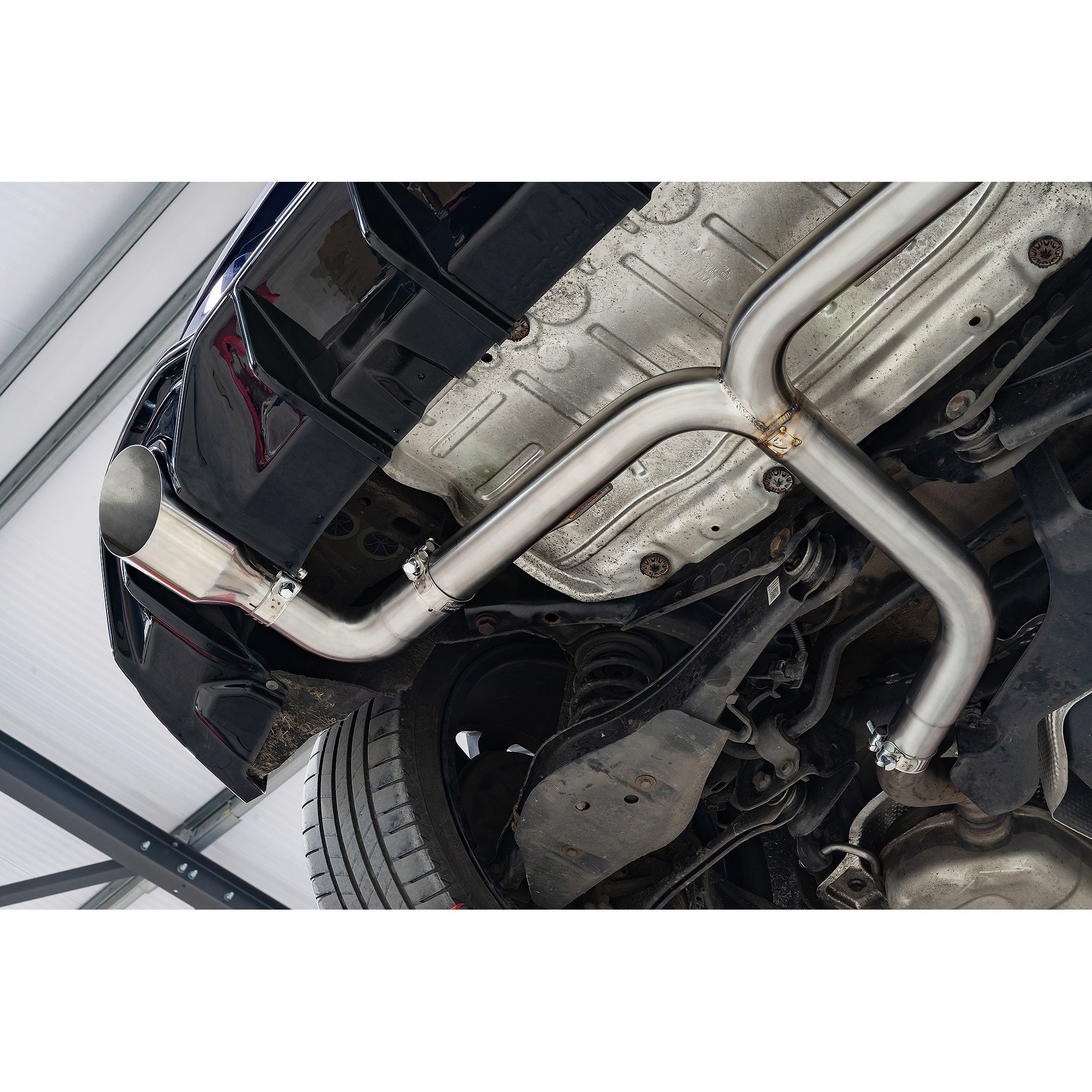VW Golf R-Line (Mk8) 1.5 TSI (20>) 'GTI Style' Dual Exit Rear Box Section Performance Exhaust