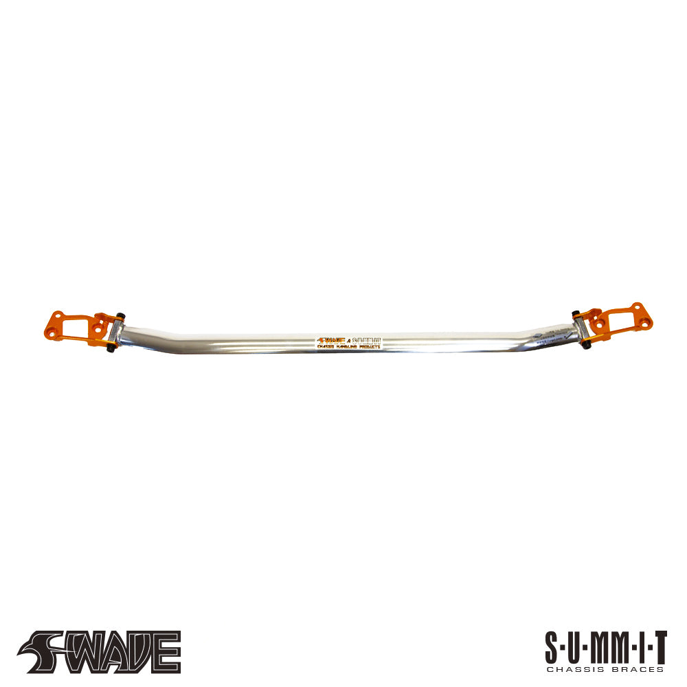 SUMMIT &amp; Swave Polished Front Upper Strut Brace for Toyota Yaris GR
